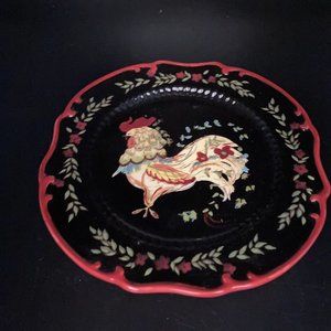 April Cornell Rooster Salad Plate 8.5"